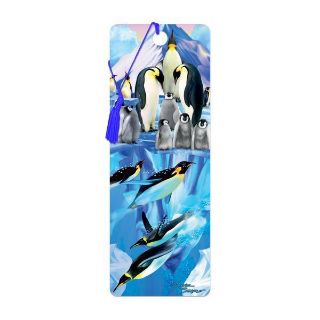 Obrázek z Záložka 3D 15,5x5,7cm - tučňáci (25) 